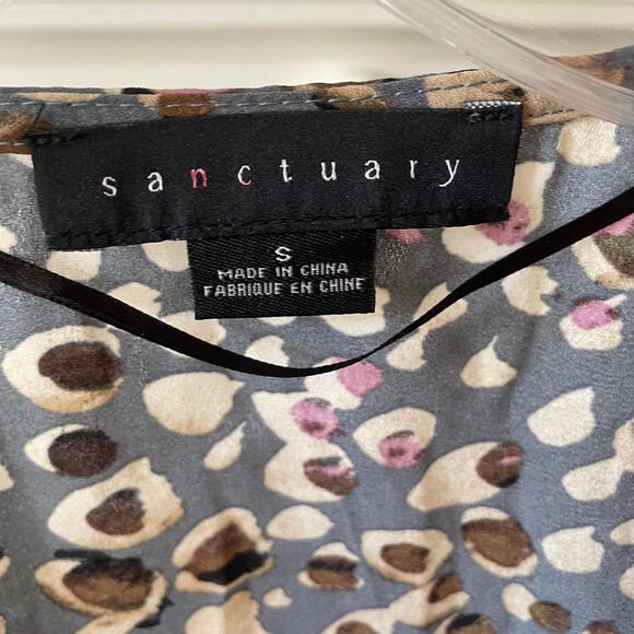 Sanctuary V-Neck Elastic Waist Long Sleeve Top Sz S - Picture 4 of 6